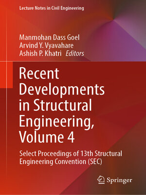 cover image of Recent Developments in Structural Engineering, Volume 4